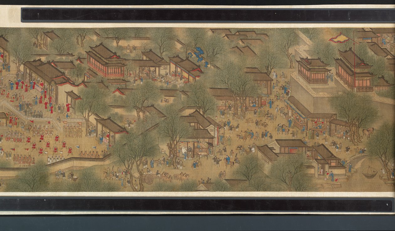 Święto Wiosny nad Rzeką autorstwa Qing Dynasty Chinese School