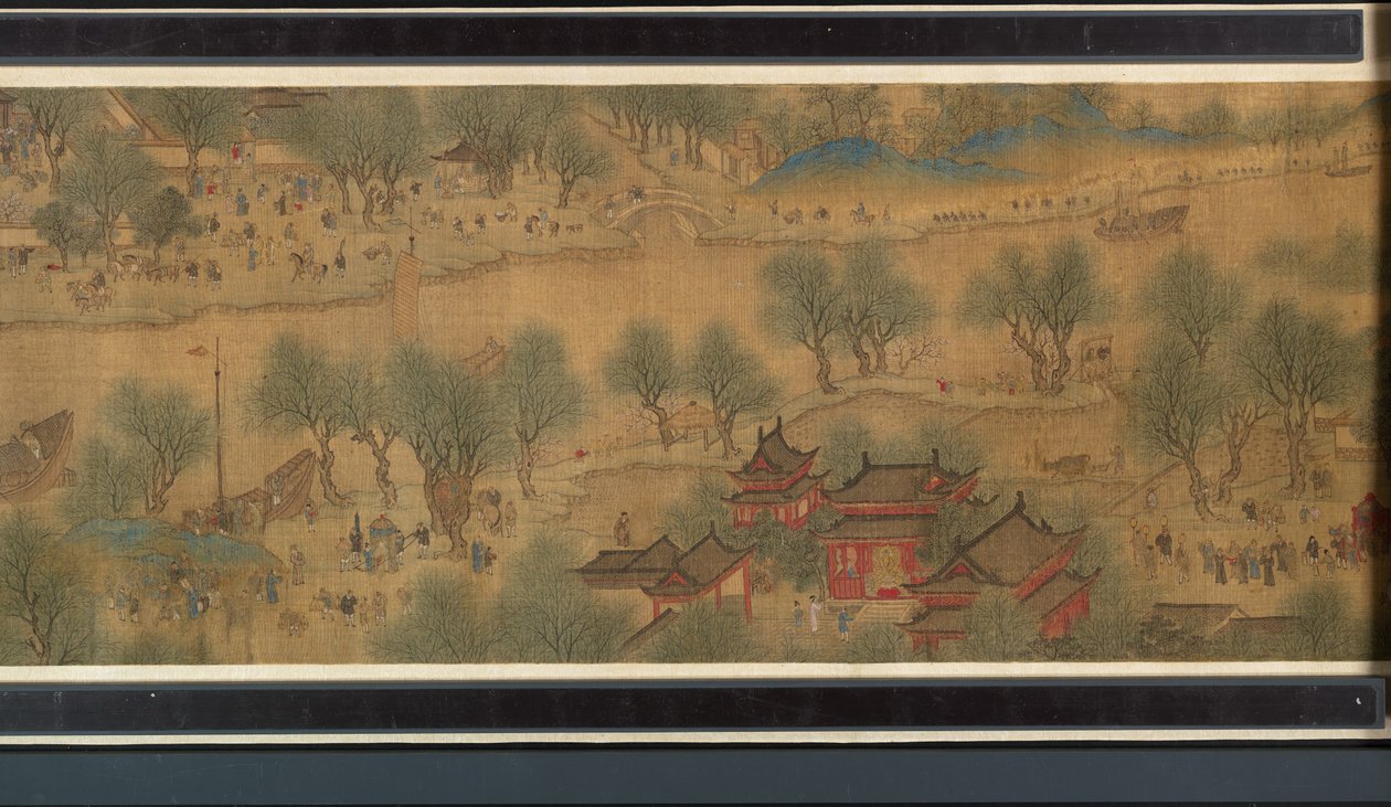 Święto Wiosny nad Rzeką autorstwa Qing Dynasty Chinese School