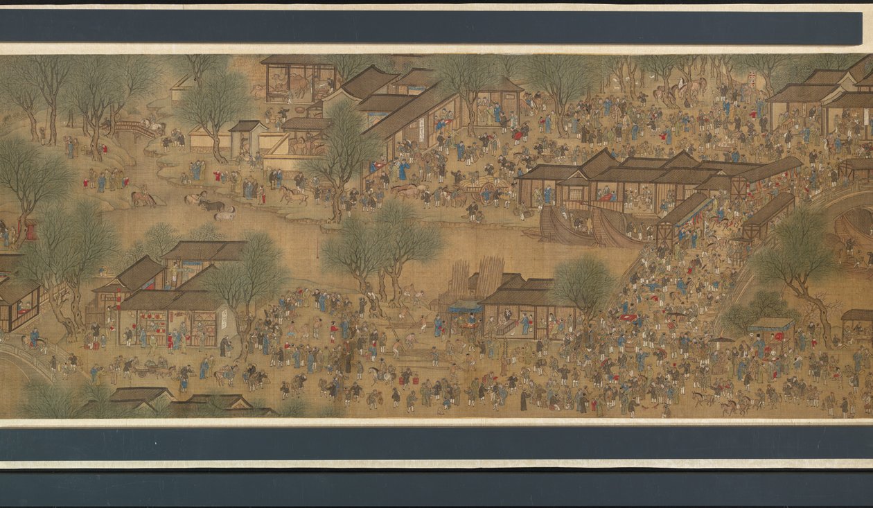 Święto Wiosny nad Rzeką autorstwa Qing Dynasty Chinese School