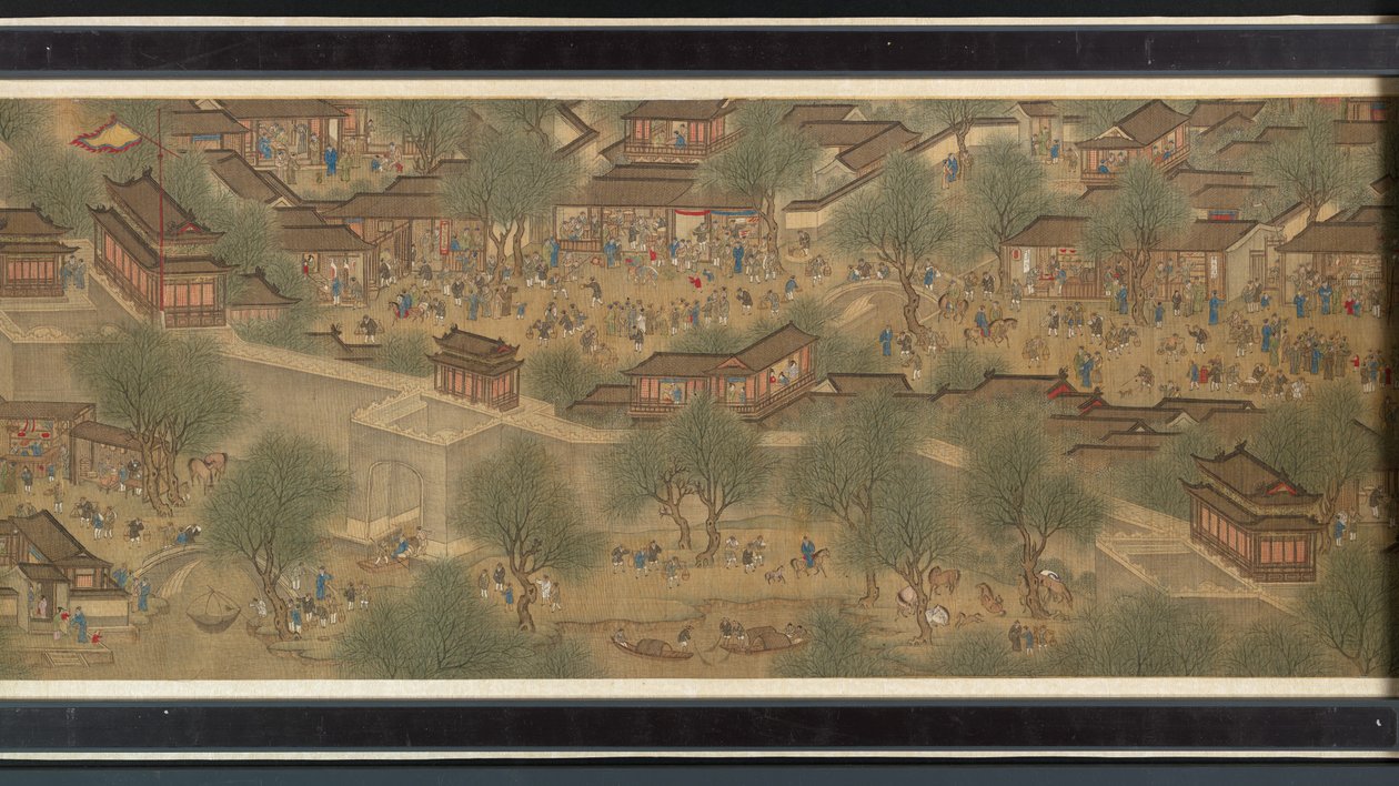 Święto Wiosny nad Rzeką autorstwa Qing Dynasty Chinese School