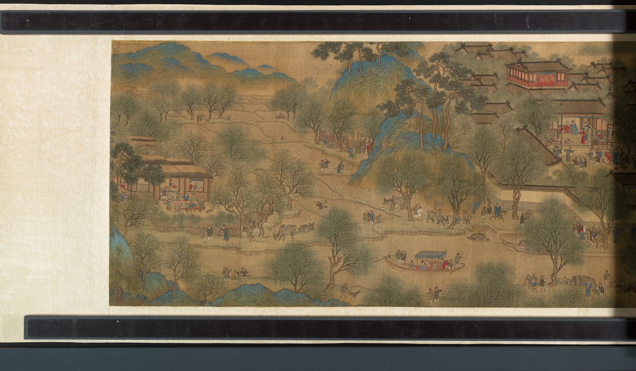Święto Wiosny nad Rzeką autorstwa Qing Dynasty Chinese School