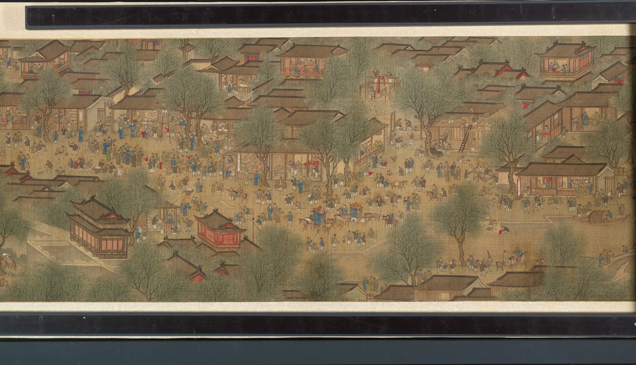 Święto Wiosny nad Rzeką autorstwa Qing Dynasty Chinese School