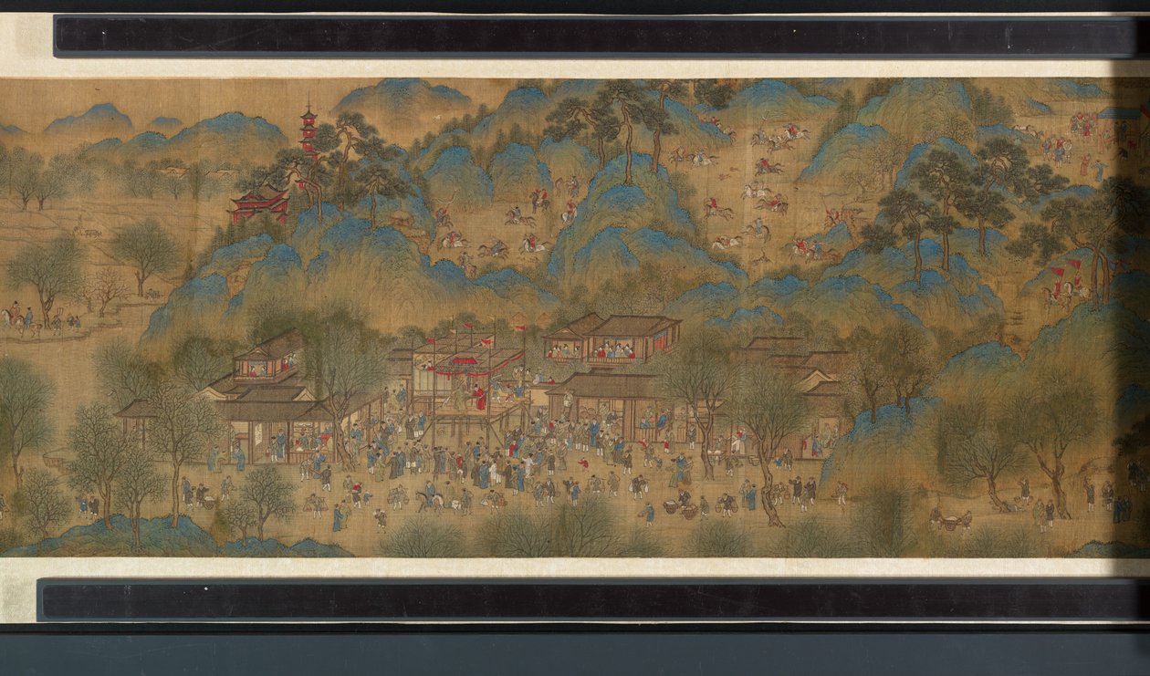 Święto Wiosny nad Rzeką autorstwa Qing Dynasty Chinese School