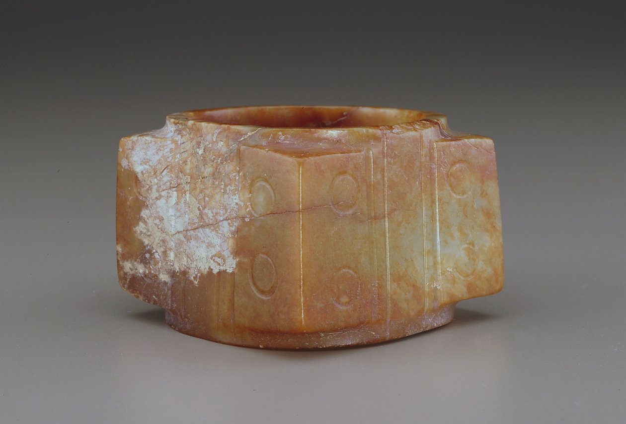 Cong (nefryt (nefryt)) autorstwa Qing Dynasty Chinese School