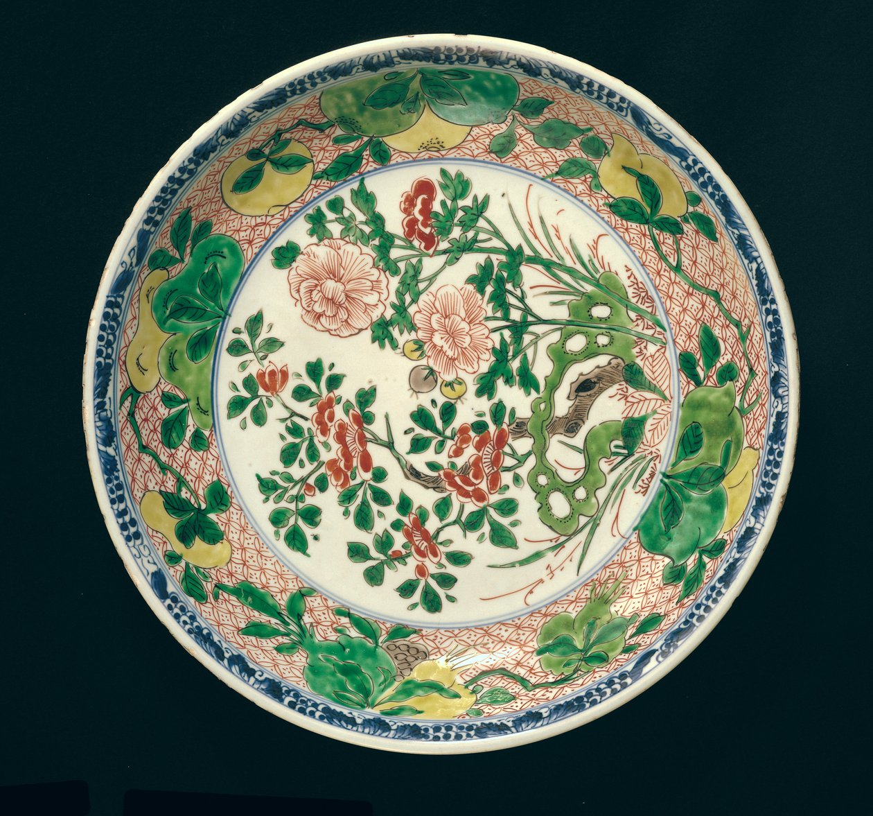 Naczynie z dekoracją famille verte, okres Kangxi, 1662-1722 (ceramika) autorstwa Qing Dynasty Chinese School