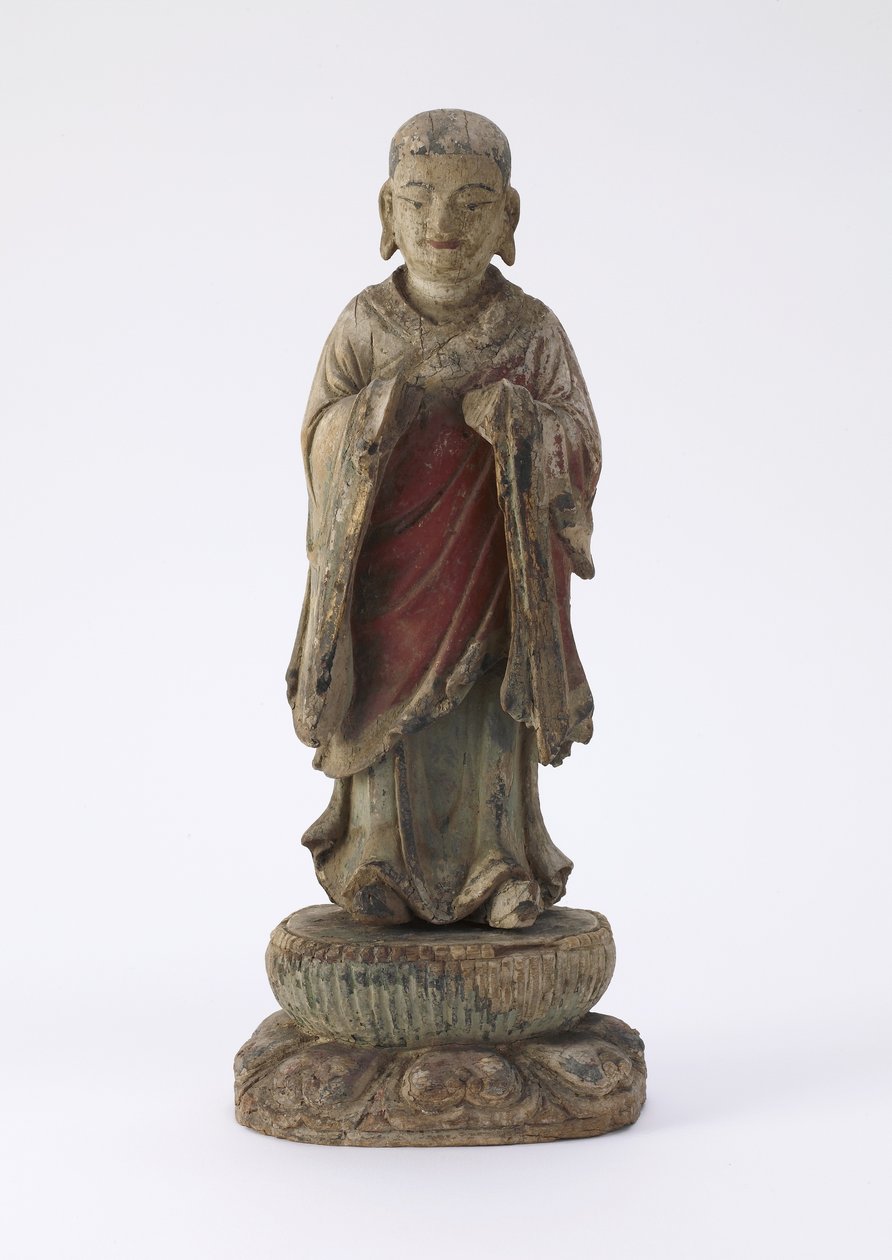 Postać mnicha A-nan (Ananda) autorstwa Qing Dynasty Chinese School