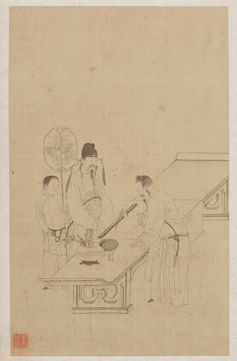 Figury autorstwa Qing Dynasty Chinese School