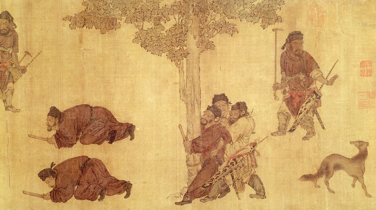 Scena polowania autorstwa Qing Dynasty Chinese School