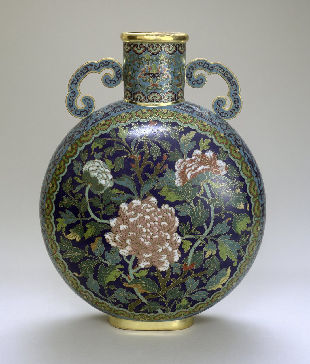 Moon Flask (emalia cloisonne) autorstwa Qing Dynasty Chinese School