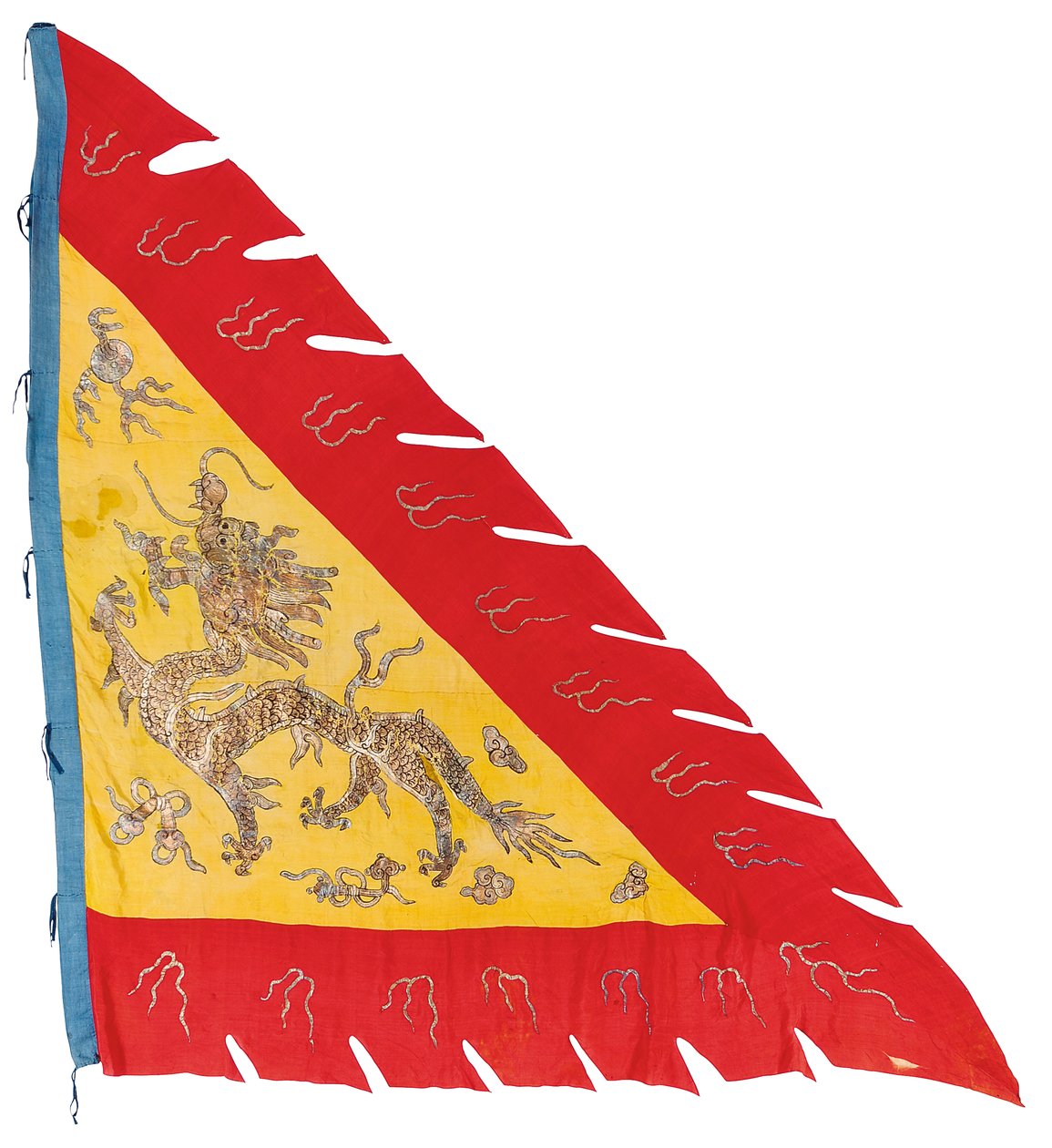 Jedna z pary sztandarów, ok. 1900 (jedwab) autorstwa Qing Dynasty Chinese School