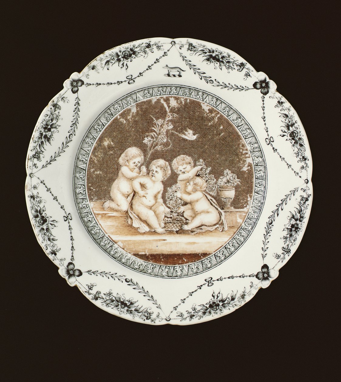Talerz boczny, okres Qianlong, ok.1782 (porcelana) autorstwa Qing Dynasty Chinese School