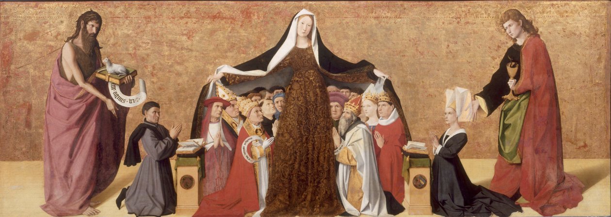 Dziewica Miłosierdzia rodziny Cadardów, 1453 autorstwa Quarton