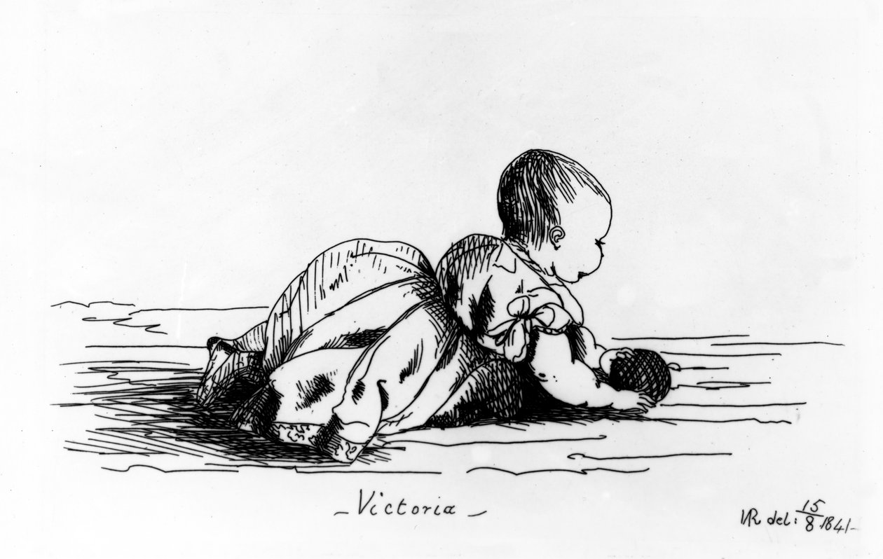 Wiktoria, Księżniczka Królewska, 1841 autorstwa Queen Victoria