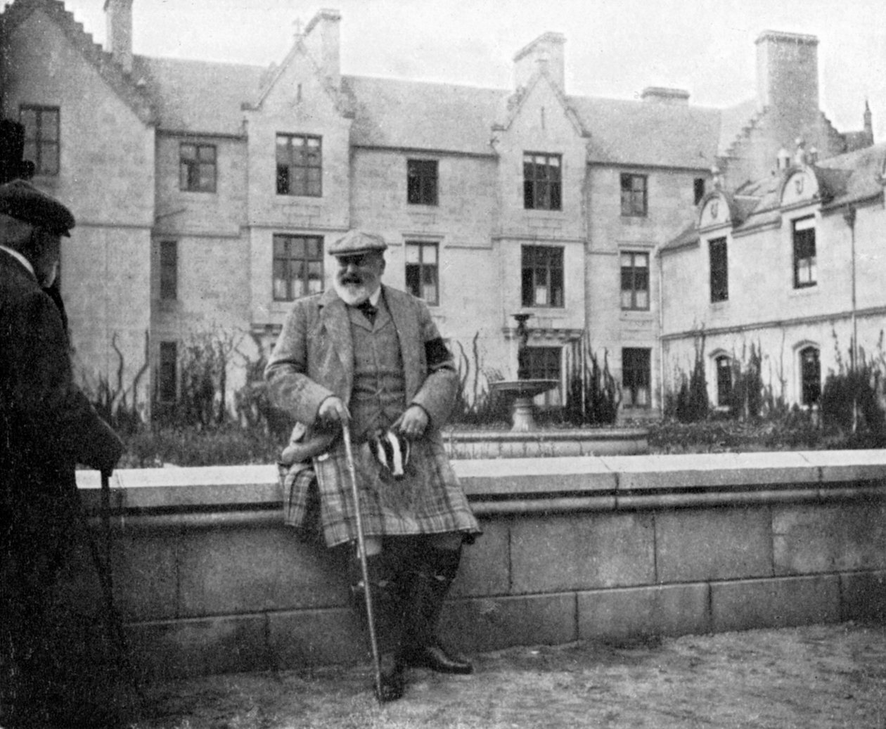 Król Edward VII 1841-1910 w Balmoral w Szkocji, 1908. autorstwa Queen Alexandra