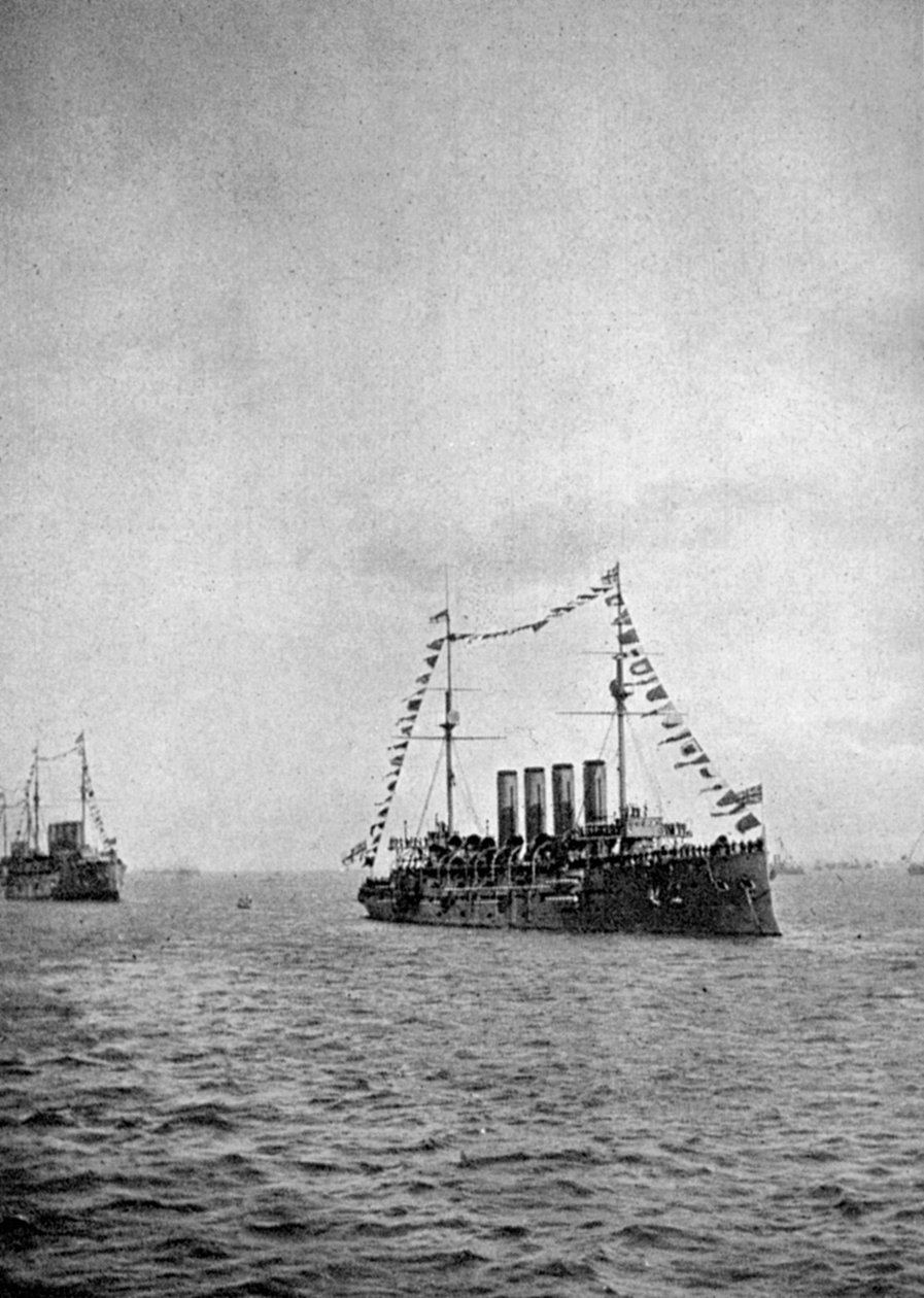 Przegląd marynarki u wybrzeży Portsmouth, 1907 1908. autorstwa Queen Alexandra