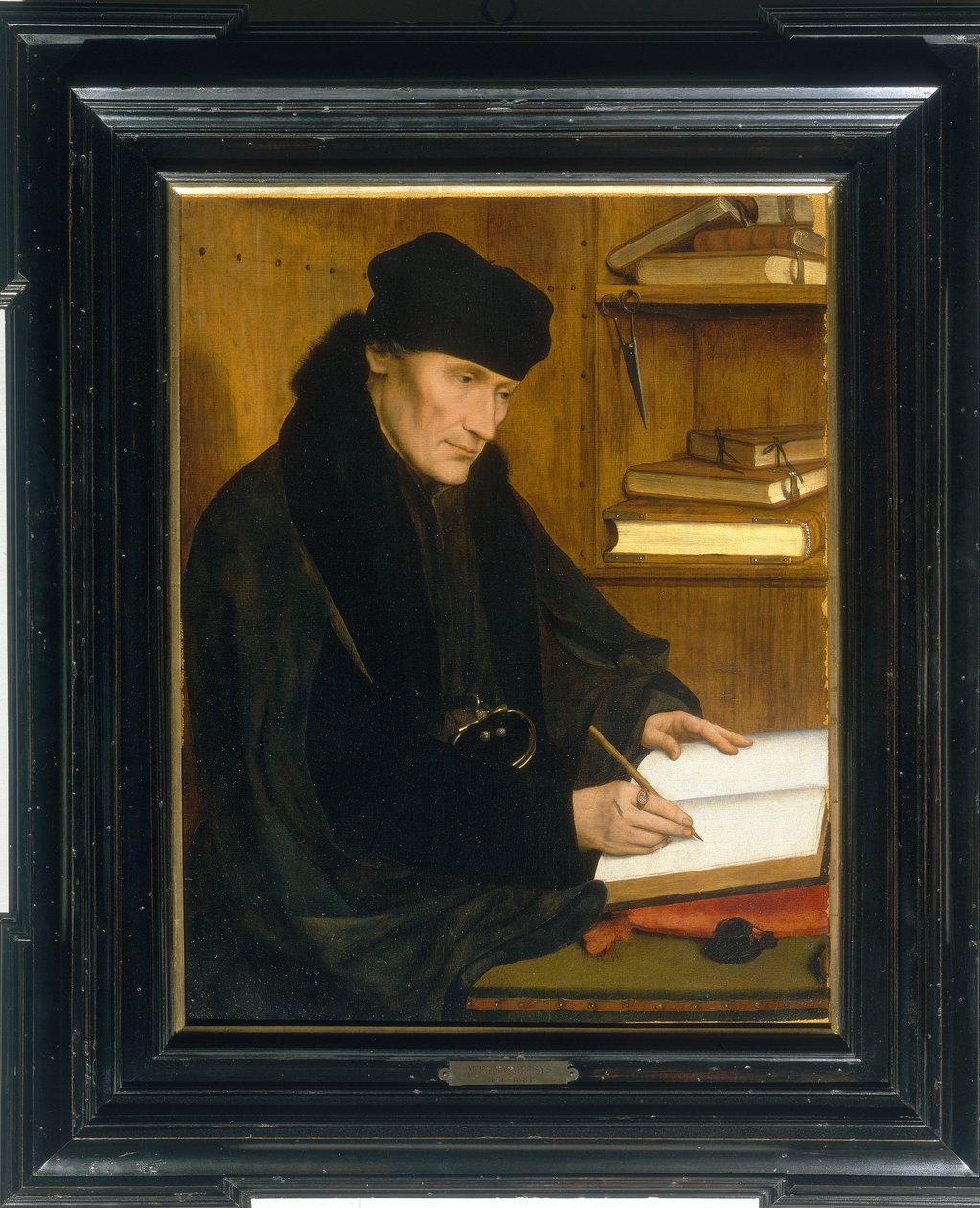 Portret Erazma z Rotterdamu autorstwa Quentin Massys or Metsys