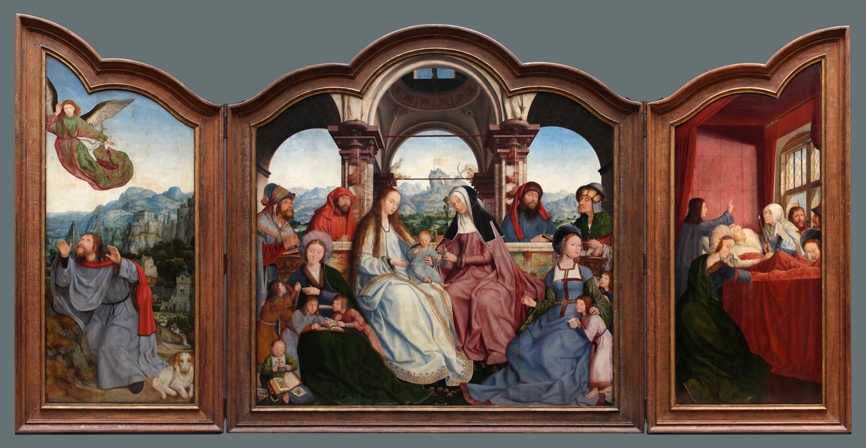 Tryptyk Bractwa św. Anny w Leuven autorstwa Quentin Matsys