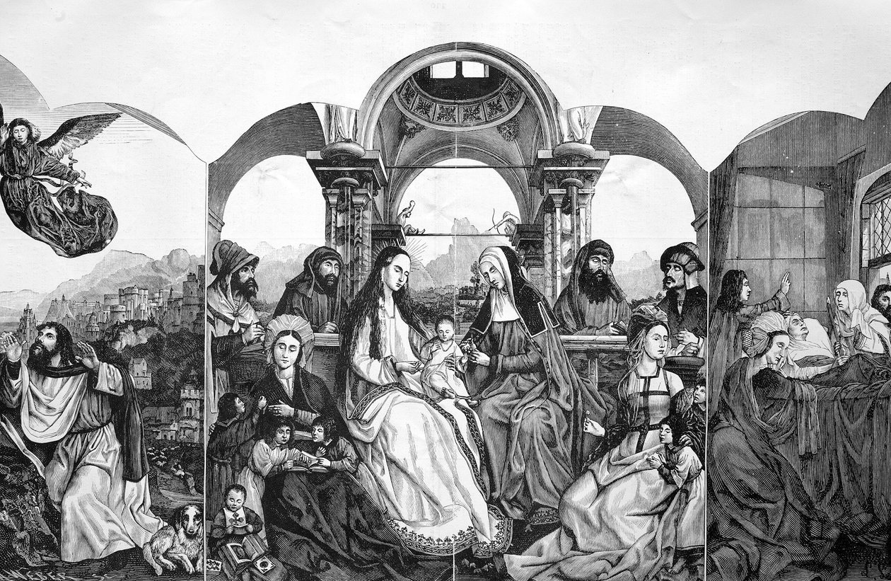 Drzeworyt według obrazu Quentina Altara Metsysa autorstwa Quentin (after) Massys or Metsys