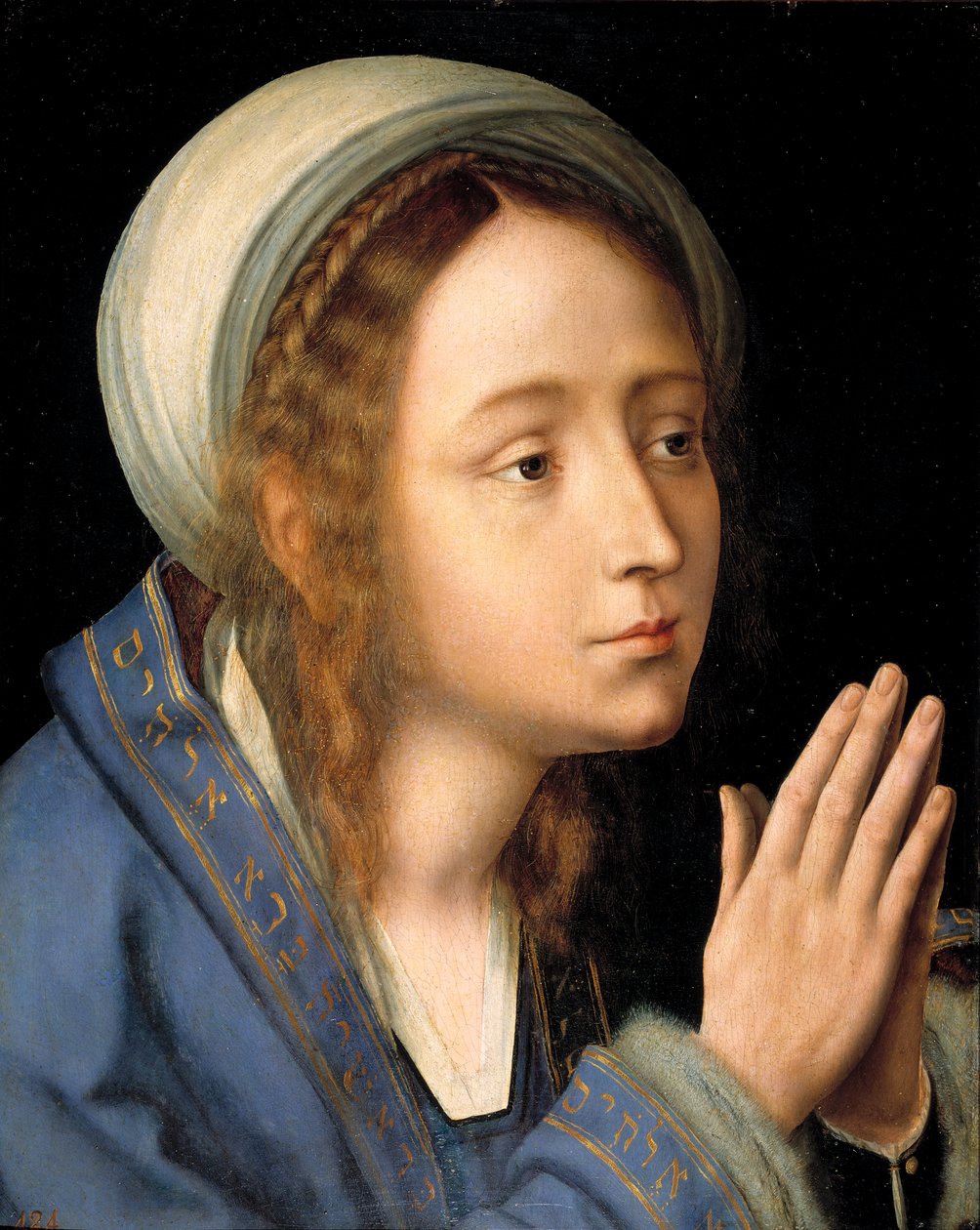 „La vierge marie” (Maryja Dziewica) Obraz Quentina Metsysa (Massys) (1466-1530) 1529 Dim 44x35 cm Museo del Prado, Madryt autorstwa Quentin Massys or Metsys