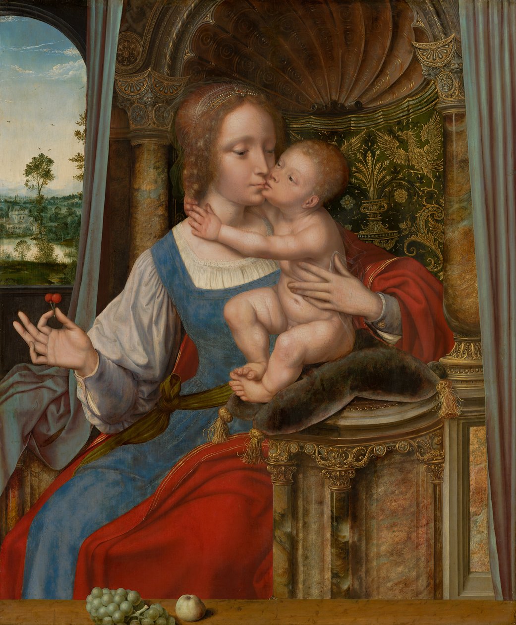 Madonna z Dzieciątkiem, ok.1525-30 autorstwa Quentin Massys or Metsys