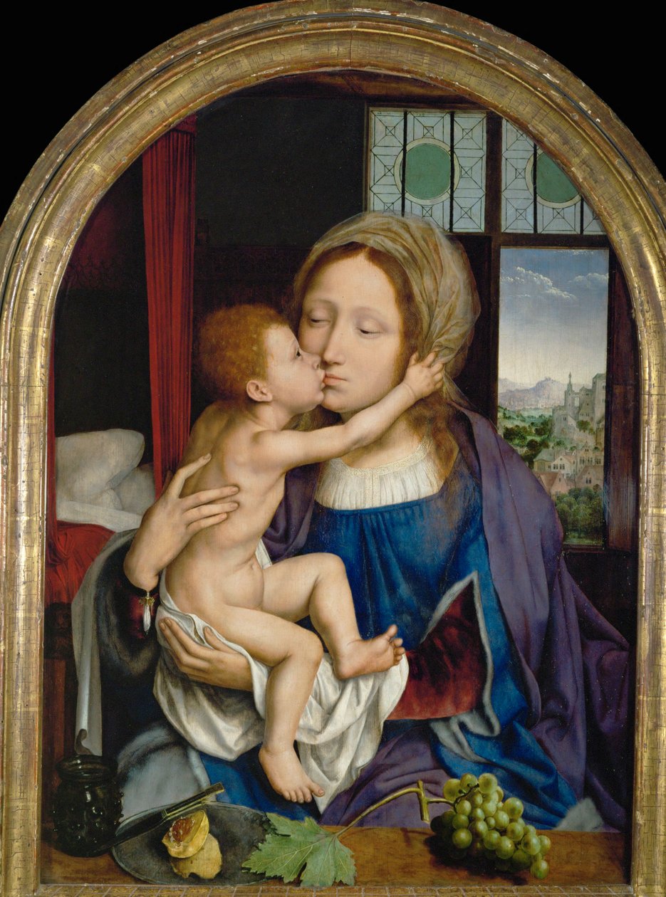 Madonna z Dzieciątkiem ... autorstwa Quentin Metsys