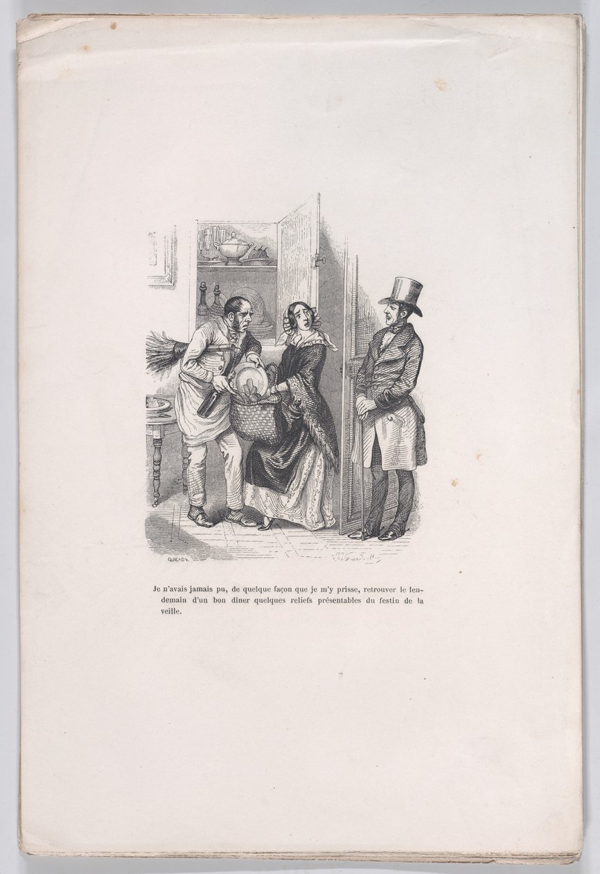 Resztki z Małych Nieszczęść Ludzkiego Życia, 1843. autorstwa Quichon