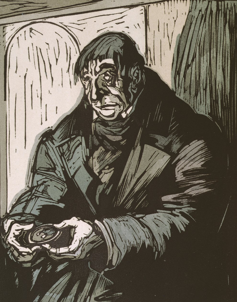 Ilustracja z „Le Pere Goriot” Honore de Balzac, wydanej w 1922 r. autorstwa Quint