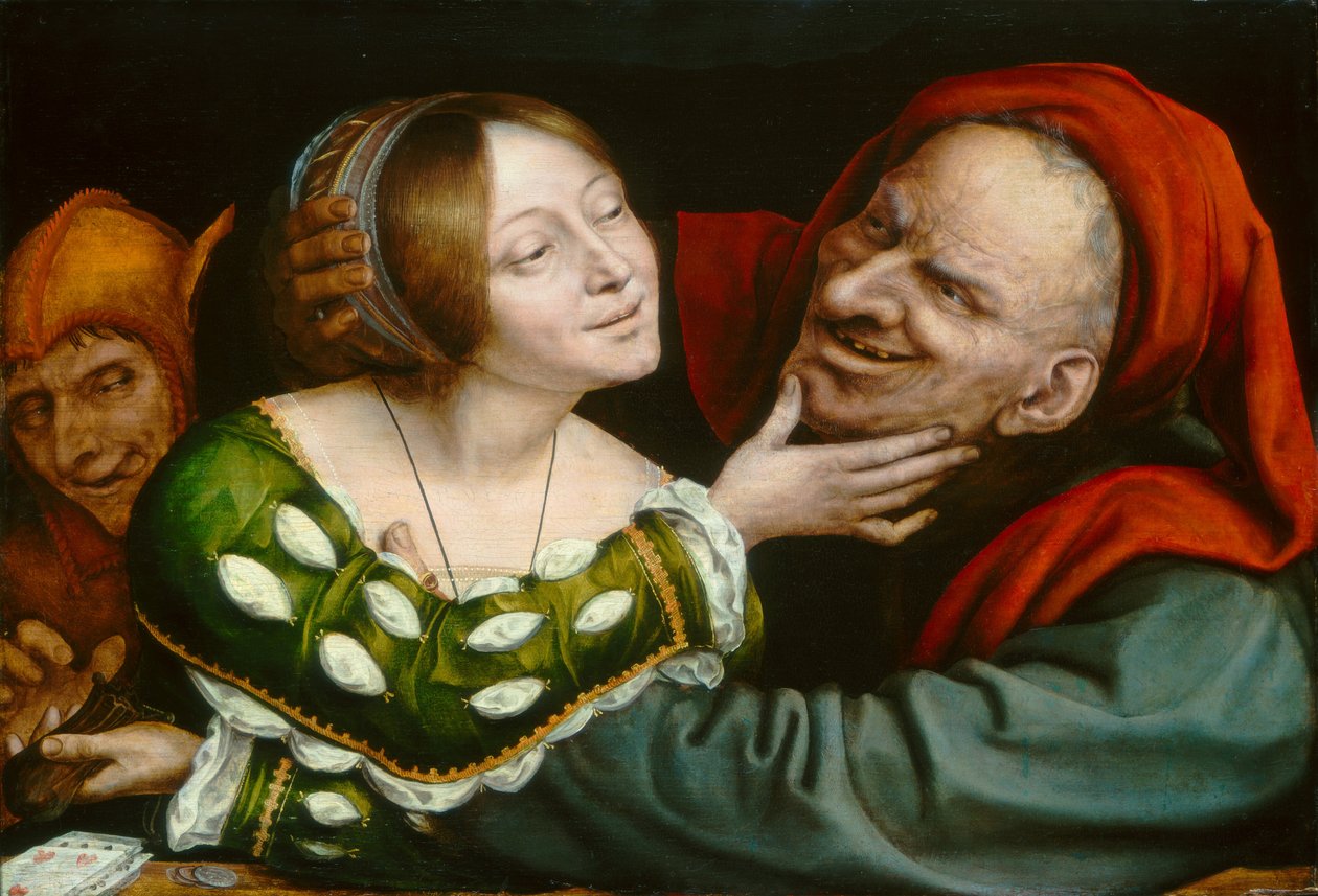 Źle dobrani kochankowie, c. 15201525. autorstwa Quinten Metsys