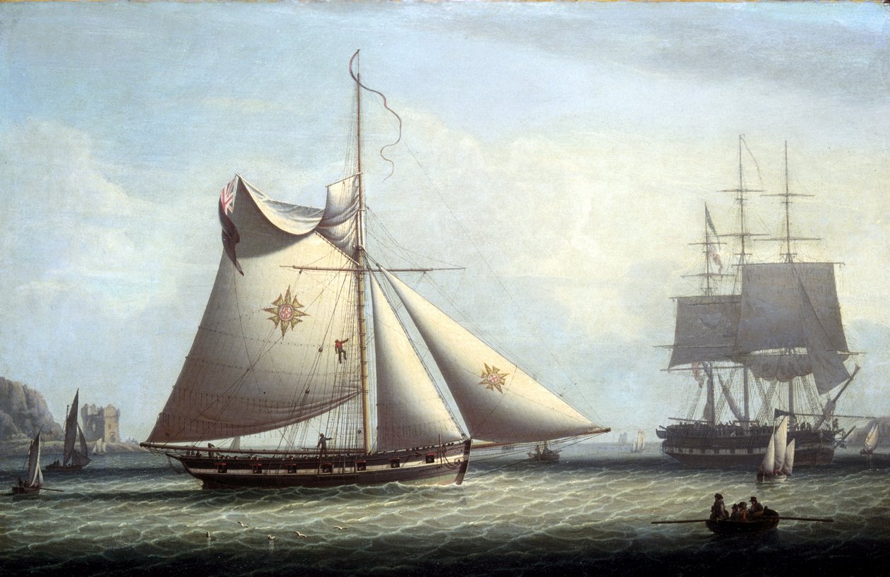 Kuter maltański, ok.1780 autorstwa R. Saloman
