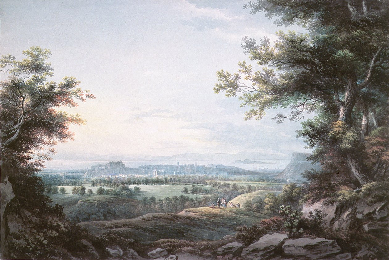 Edynburg z południa, XVIII wiek autorstwa R. Short