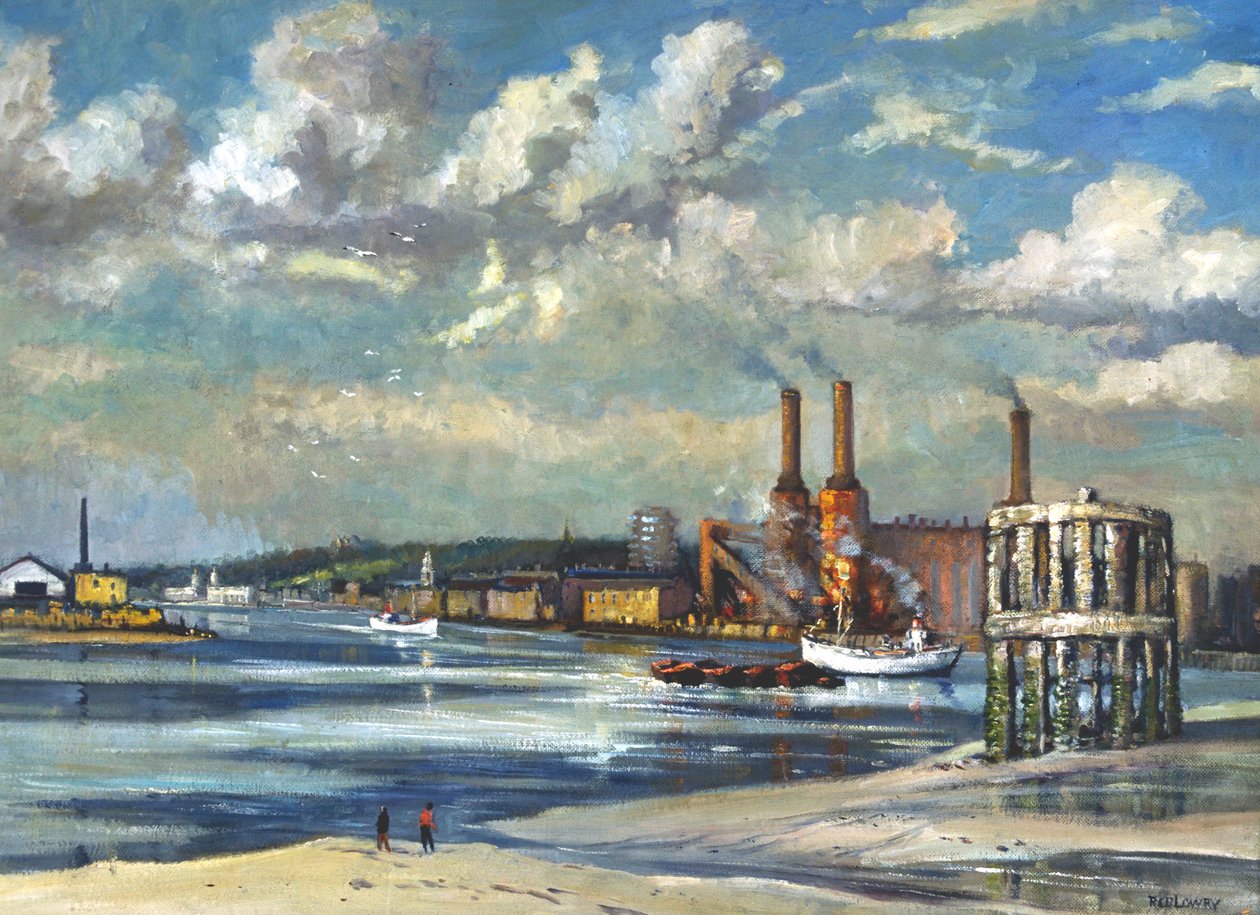 „Odpływ, Deptford”, 1972 autorstwa RCD Lowry
