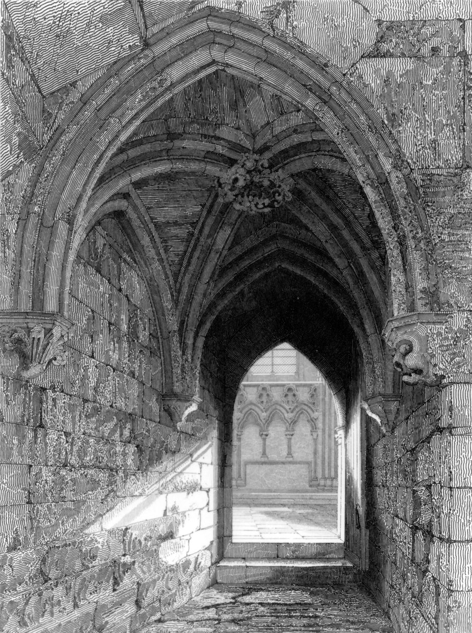 Katedra w Durham North End, 1843 autorstwa R.W. Billings