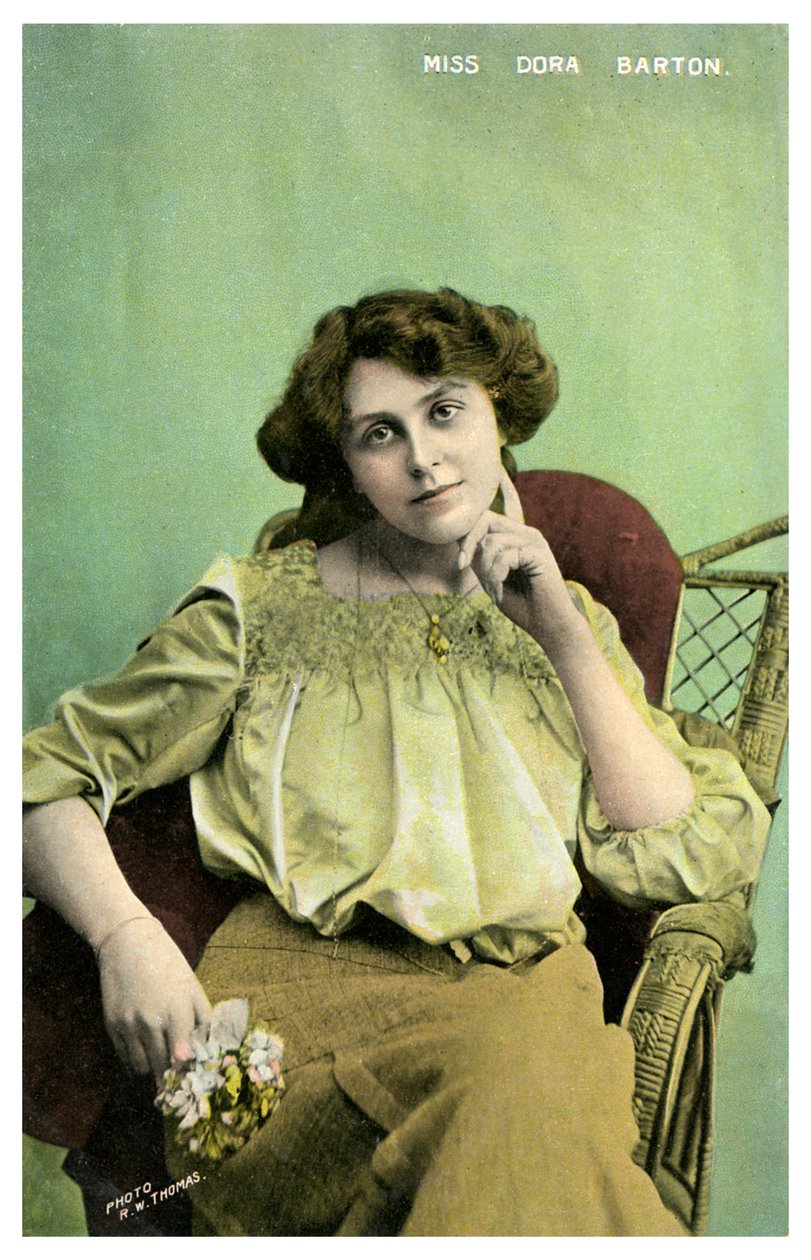 Dora Barton, brytyjska aktorka, ok. 1905-1919. autorstwa RW Thomas