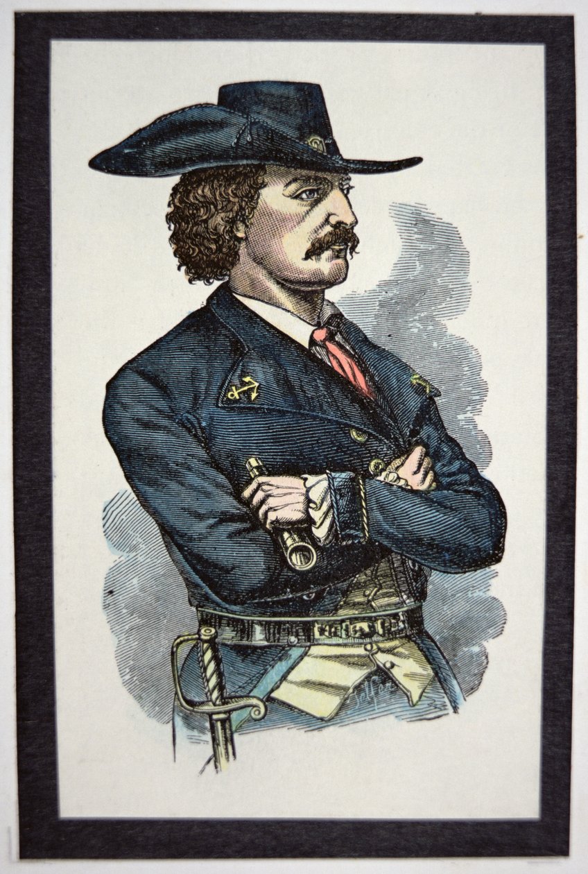 Jean Lafitte (kolorowy grawer) autorstwa R. (after) Telfer