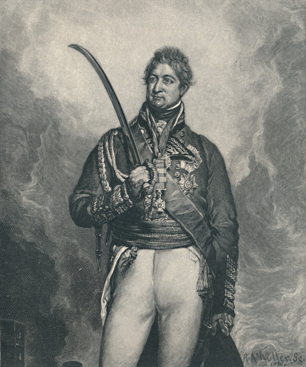 Sir Thomas Picton, ok. 1810, 1896 r autorstwa R. A. Muller