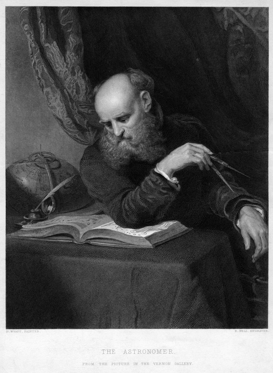 Astronom, XIX wiek. autorstwa R. Bell