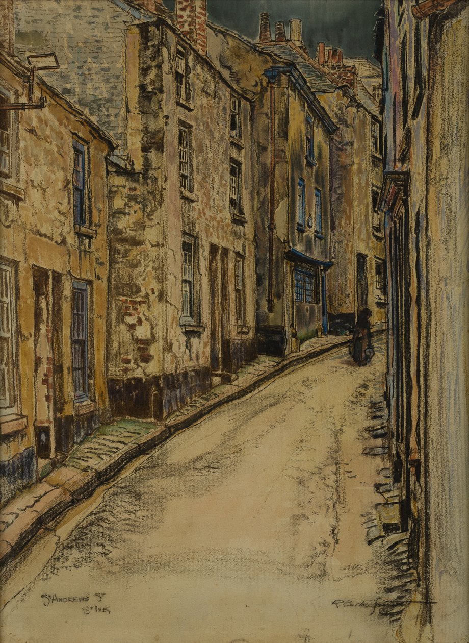 St Andrews Street, St Ives (media mieszane) autorstwa R. Borlase Smart