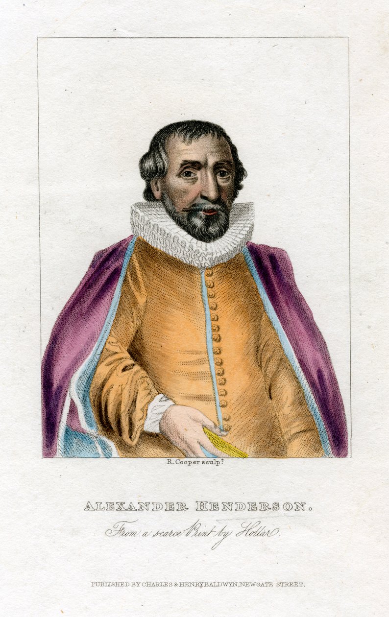 Alexander Henderson, szkocki teolog, początek XIX wieku. autorstwa R. Cooper