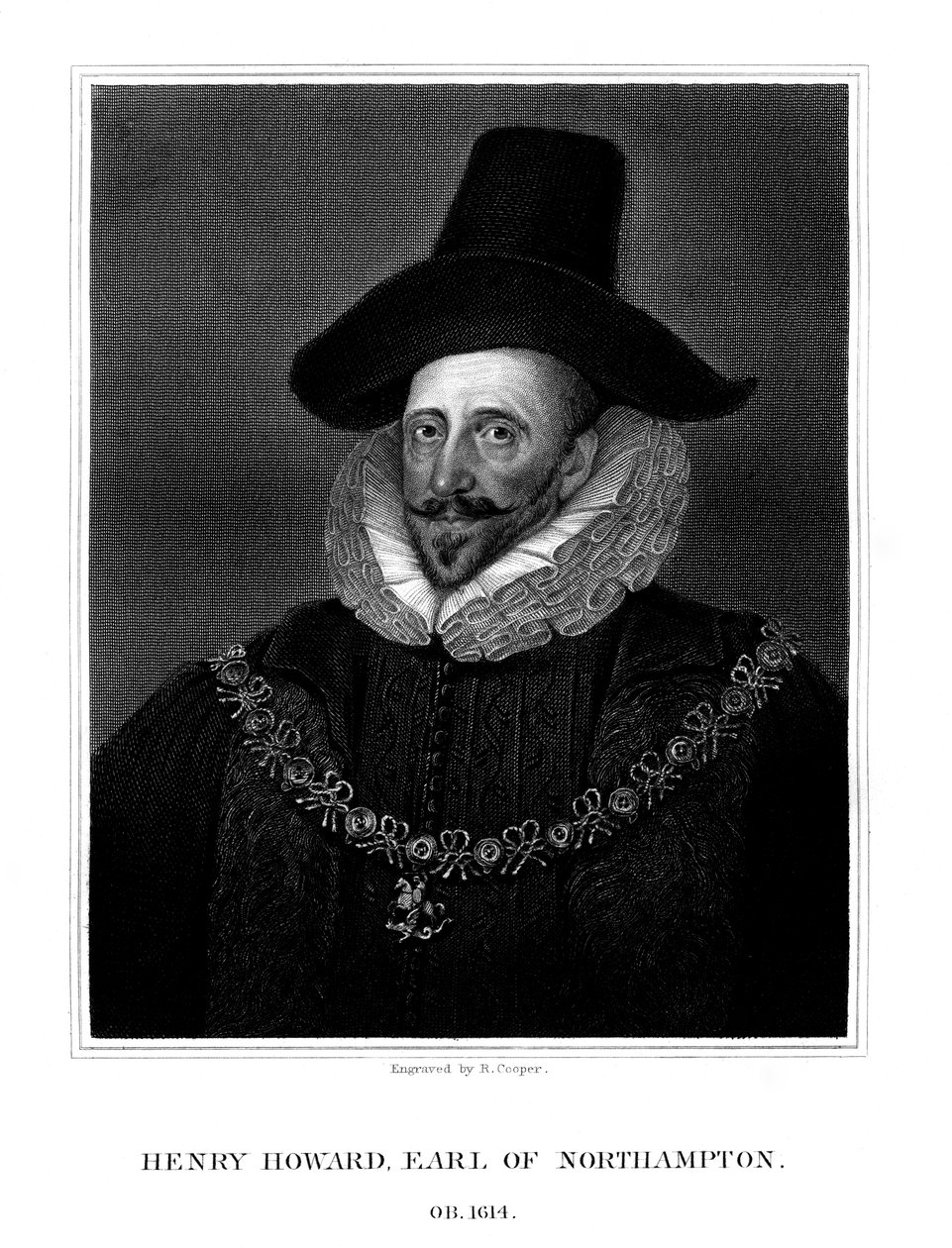 Henry Howard, 1. hrabia Northampton, 1825. autorstwa R. Cooper