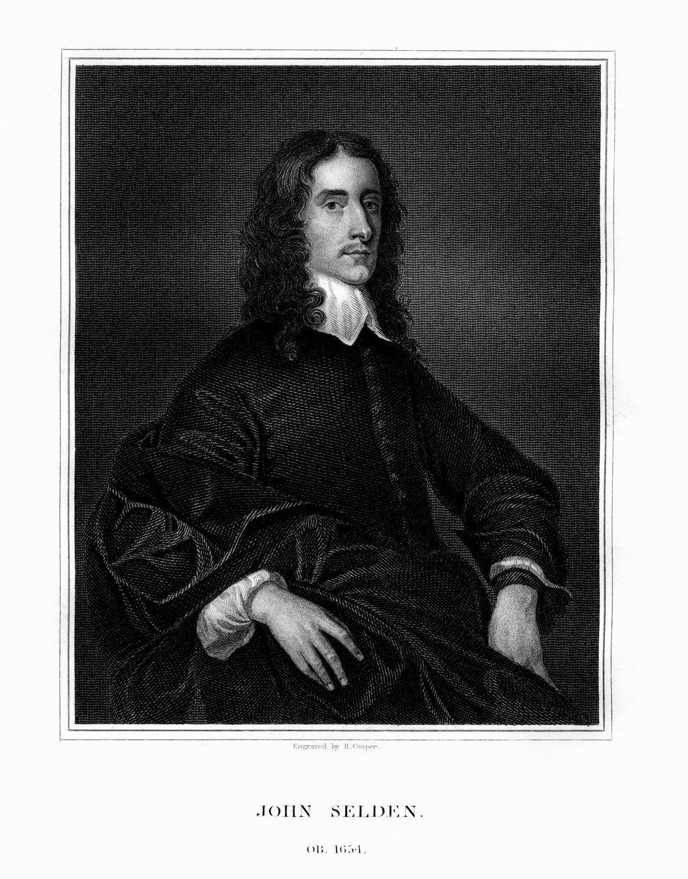 John Selden, angielski prawnik, prawniczy antykwariusz i orientalista, 1823. autorstwa R. Cooper
