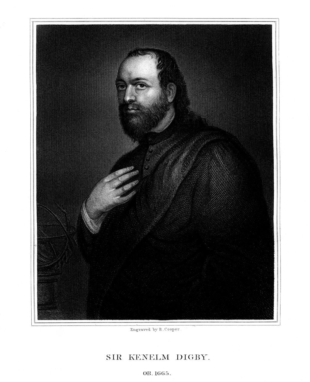 Sir Kenelm Digby, angielski naukowiec i dyplomata 1825 autorstwa R. Cooper