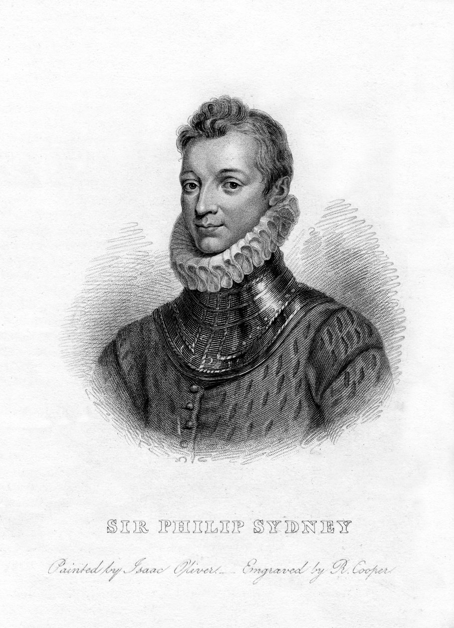 Sir Philip Sidney, angielski poeta, dworzanin i żołnierz, XIX w. autorstwa R. Cooper
