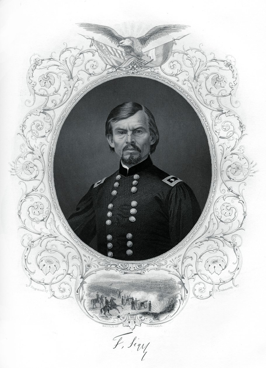 Generał Franz Sigel, generał Unii w wojnie secesyjnej, 1862-1867. autorstwa R. Dudensing