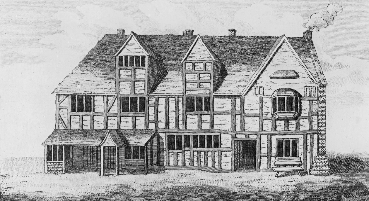 Dom w Stratford-upon-Avon, w którym urodził się Szekspir autorstwa R. Greene
