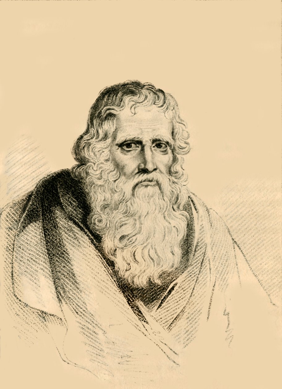Thomas Parr, który zmarł w wieku 152 lat, 1821. autorstwa R. Page