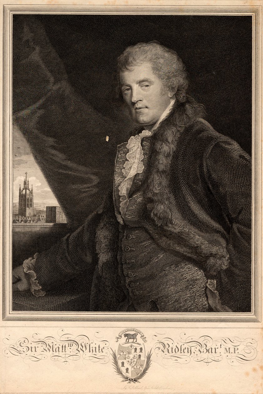 Sir Matthew White Ridley autorstwa R. Pollard