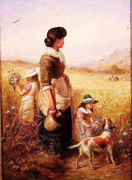 Gra na polach autorstwa R. Saunderson Cathering