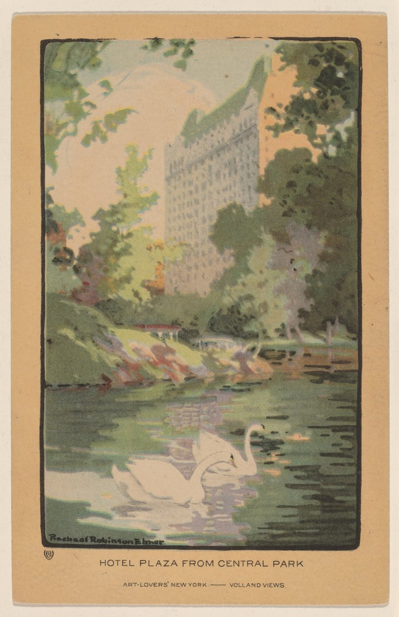 Hotel Plaza od Central Parku autorstwa Rachael Robinson Elmer