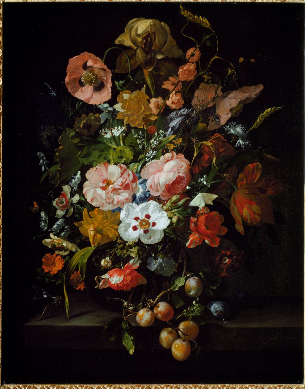 Martwa natura (olej na płótnie) autorstwa Rachel Ruysch