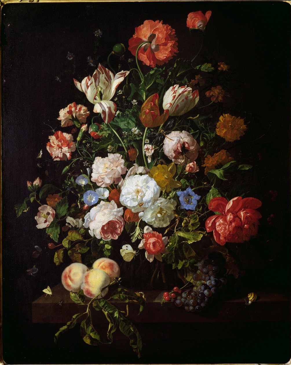 Martwa natura (olej na płótnie) autorstwa Rachel Ruysch